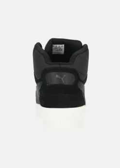 Best Puma Shuffle Downtown Mid Fur PUMA Black-Shadow Gray-Warm White