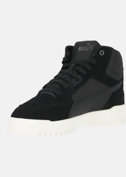 Best Puma Shuffle Downtown Mid Fur PUMA Black-Shadow Gray-Warm White