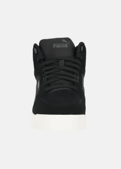 Best Puma Shuffle Downtown Mid Fur PUMA Black-Shadow Gray-Warm White