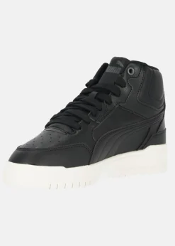 Outlet Puma Shuffle Downtown Mid Fur Jr PUMA Black-Shadow Gray-Warm White