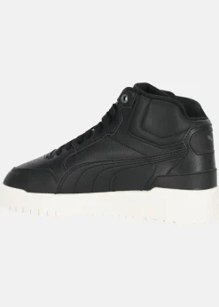 Outlet Puma Shuffle Downtown Mid Fur Jr PUMA Black-Shadow Gray-Warm White