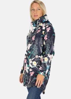Sale Swedemount Skaftö Coat W Navy Flower