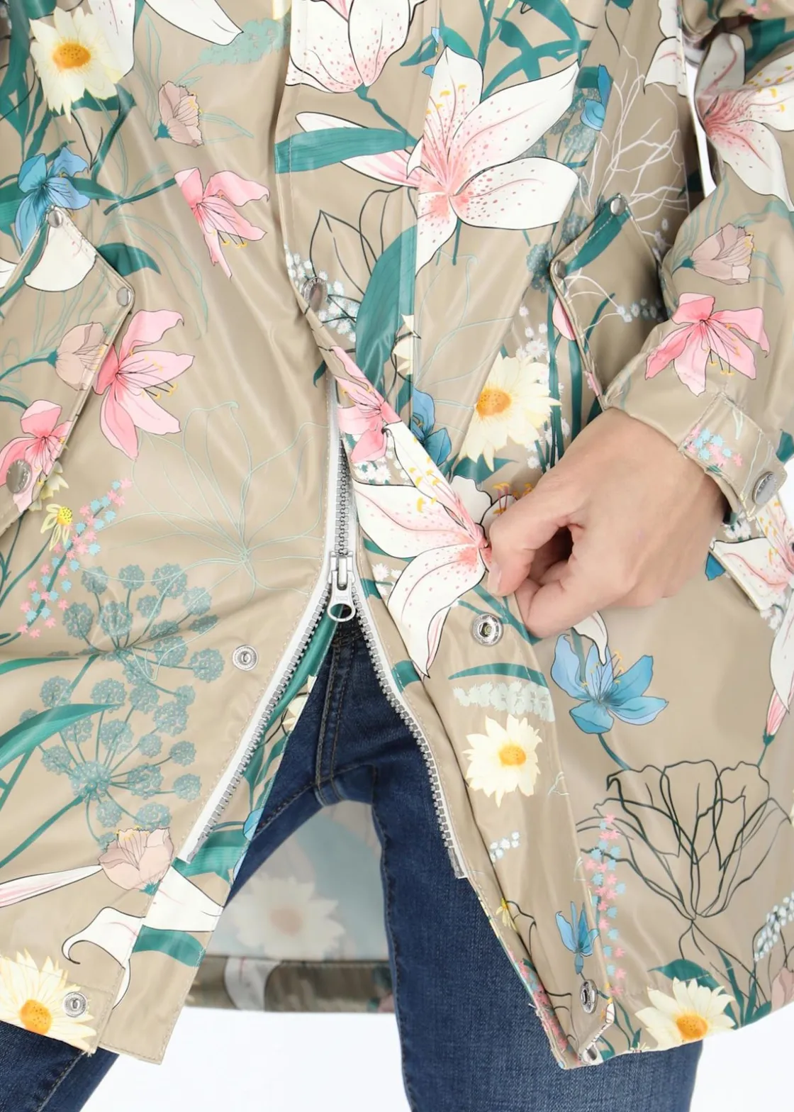 New Swedemount Skaftö Coat W Beige Flower