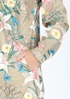 New Swedemount Skaftö Coat W Beige Flower