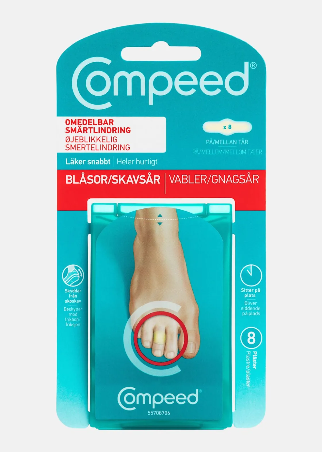 Clearance Jo Sport Skavsårsplåster On Toes Tår Onecolour