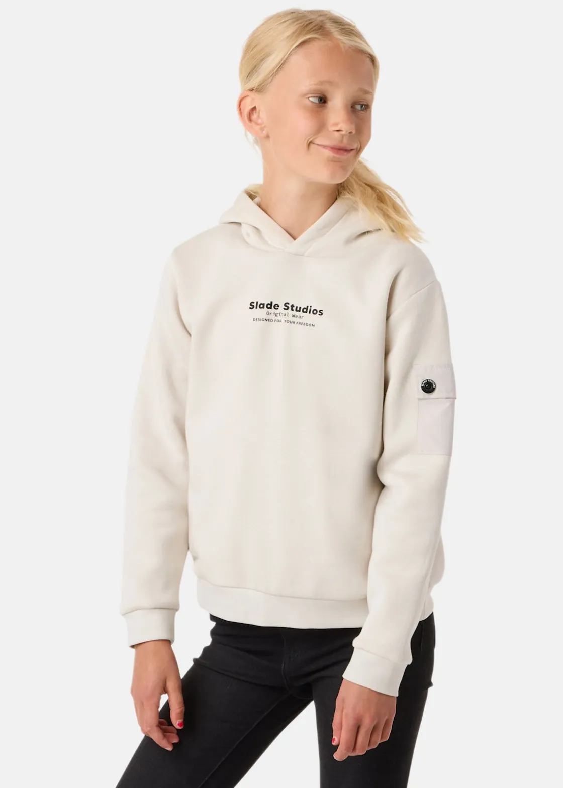 New Slade Original Hood JR Lt Khaki