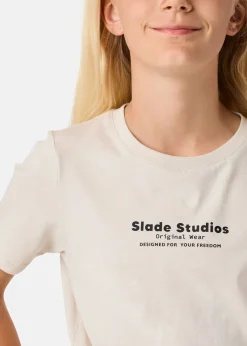 Clearance Slade Original Tee JR Lt Khaki