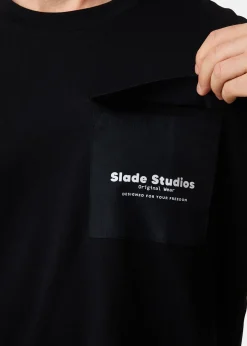 Sale Slade Pocket Tee Black