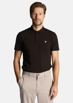 Discount Lyle&scott Sport SS Polo Jet Black