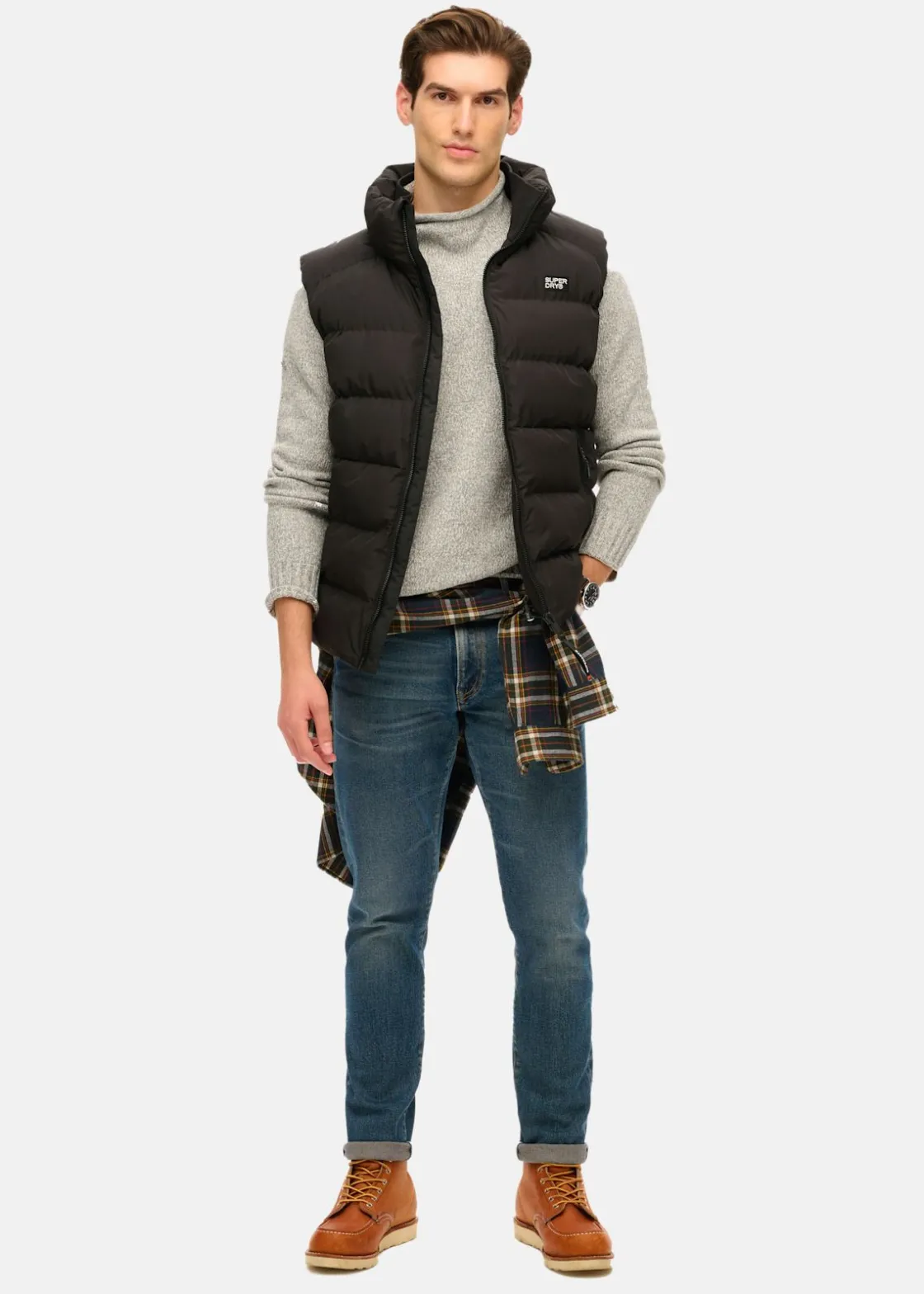Outlet Superdry SPORTS PUFFER GILET Black