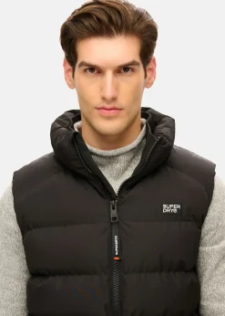 Outlet Superdry SPORTS PUFFER GILET Black