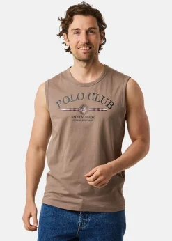 Best Saint Vincent Springfield Sleeveless Tee Dark Khaki