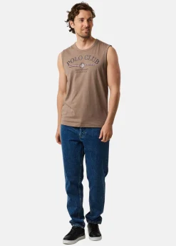Best Saint Vincent Springfield Sleeveless Tee Dark Khaki