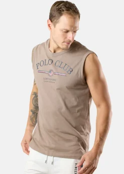 Best Saint Vincent Springfield Sleeveless Tee Dark Khaki