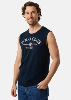 Sale Saint Vincent Springfield Sleeveless Tee Navy