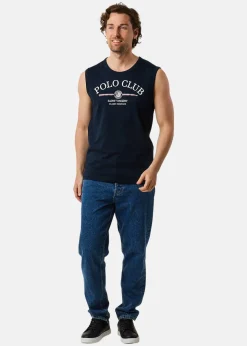 Sale Saint Vincent Springfield Sleeveless Tee Navy