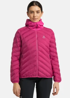 Clearance Haglöfs Särna Mimic Hood Women Deep Pink/Ultra Pink