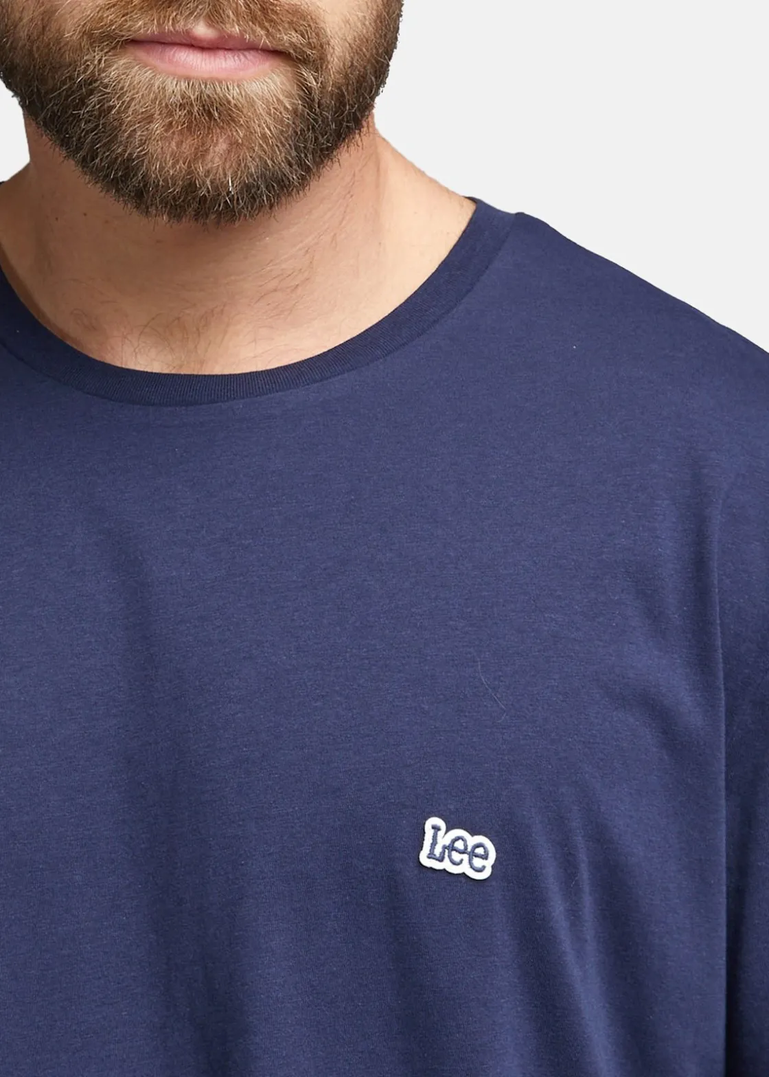 Clearance Lee SS_PATCH_LOGO_TEE NAVY BLUE