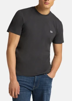 Sale Lee SS_PATCH_LOGO_TEE WASHED_BLACK