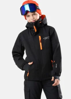 Discount Swedemount St. Anton Jacket JR Black/Orange