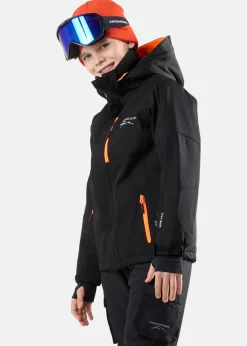 Discount Swedemount St. Anton Jacket JR Black/Orange