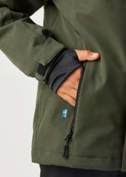 Outlet Swedemount St. Anton Jacket JR Dk. Olive Green/Burned Orange