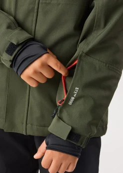 Outlet Swedemount St. Anton Jacket JR Dk. Olive Green/Burned Orange