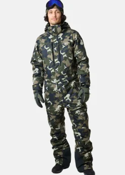 Clearance Swedemount St. Anton Skisuit Green Camouflage/Black