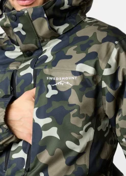 Clearance Swedemount St. Anton Skisuit Green Camouflage/Black