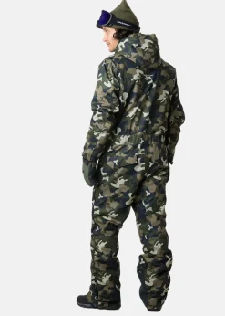 Clearance Swedemount St. Anton Skisuit Green Camouflage/Black