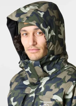 Clearance Swedemount St. Anton Skisuit Green Camouflage/Black