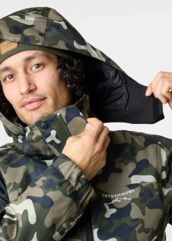 Clearance Swedemount St. Anton Skisuit Green Camouflage/Black