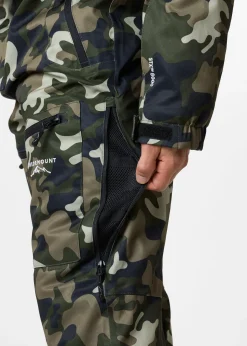 Clearance Swedemount St. Anton Skisuit Green Camouflage/Black