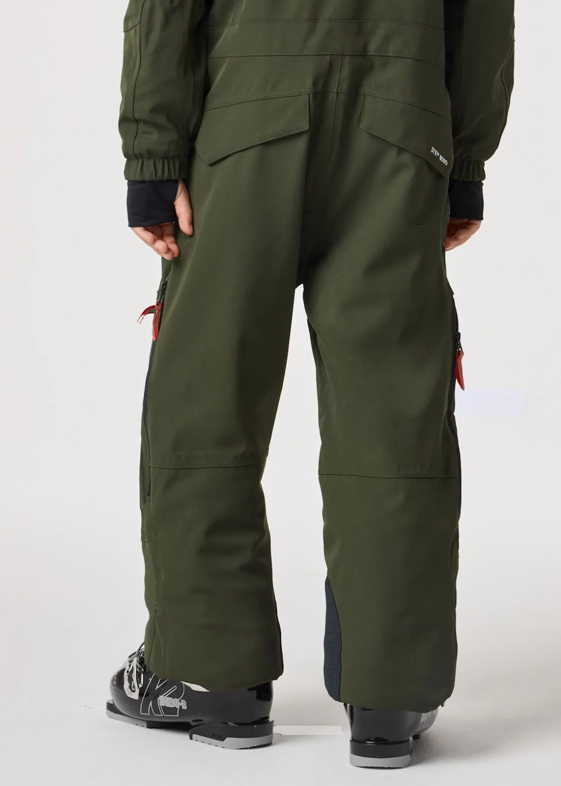 Swedemount St. Anton Skisuit JR Dk. Olive Green/Burned Orange