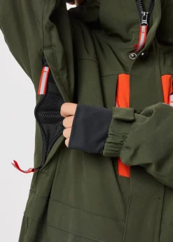 Swedemount St. Anton Skisuit JR Dk. Olive Green/Burned Orange