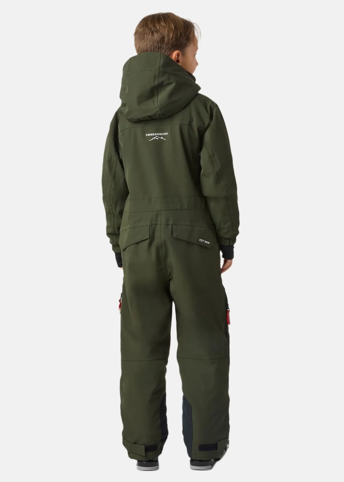 Swedemount St. Anton Skisuit JR Dk. Olive Green/Burned Orange