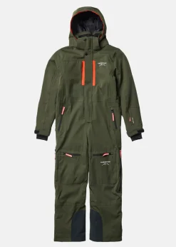 Swedemount St. Anton Skisuit JR Dk. Olive Green/Burned Orange