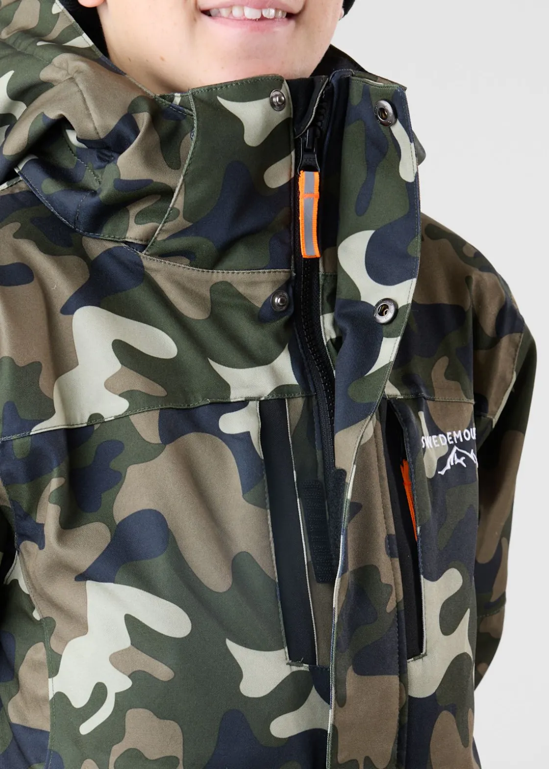New Swedemount St. Anton Skisuit JR Green Camouflage/Black