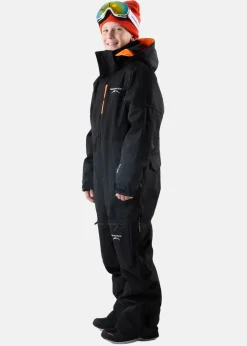 Clearance Swedemount St. Anton Skisuit JR Black/Orange