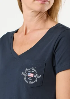 Outlet Saint Vincent St Tropez Tee W Navy