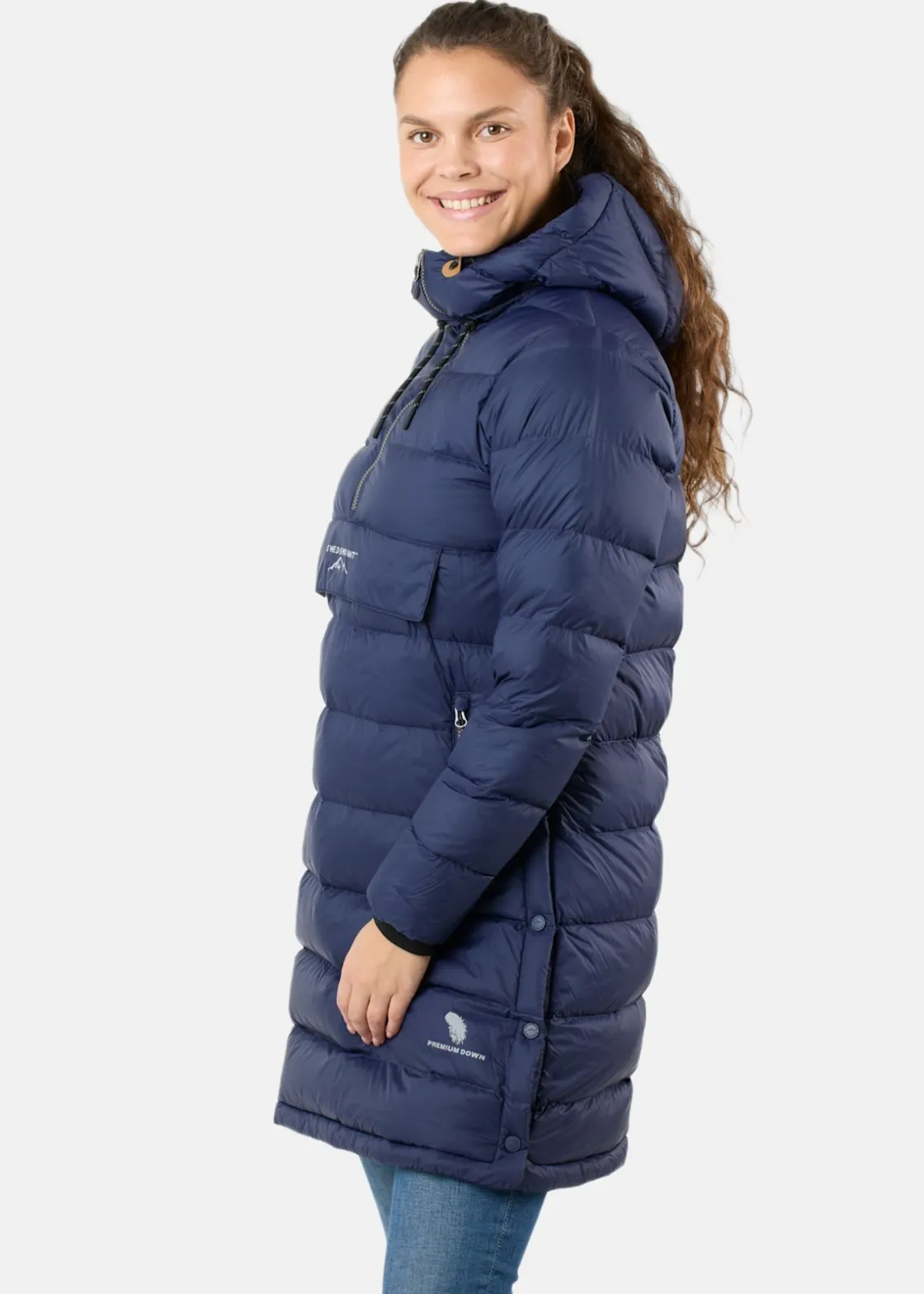 Outlet Swedemount Östersund Down Anorak Long W Dk. Navy/Dk. Navy