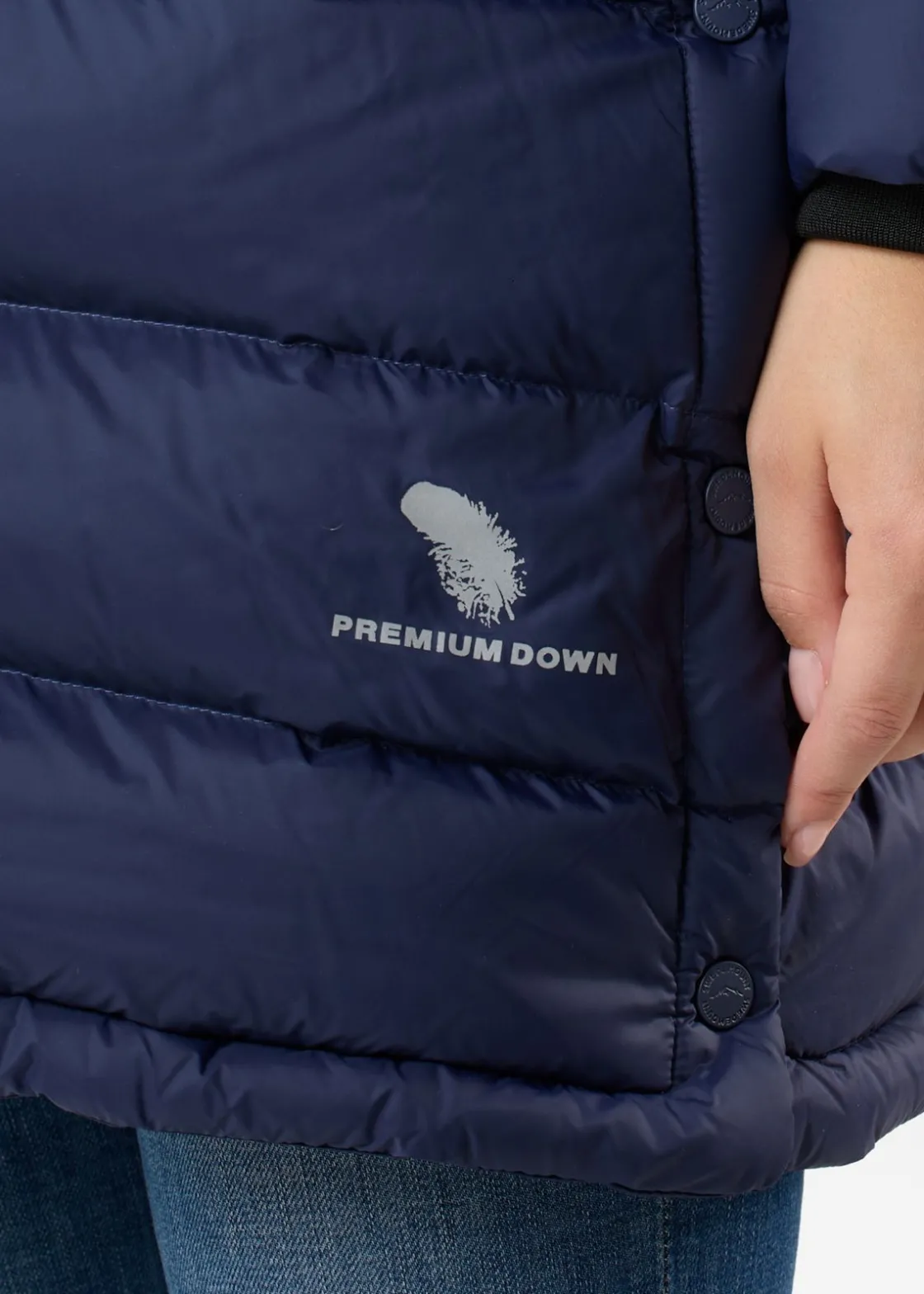 Outlet Swedemount Östersund Down Anorak Long W Dk. Navy/Dk. Navy