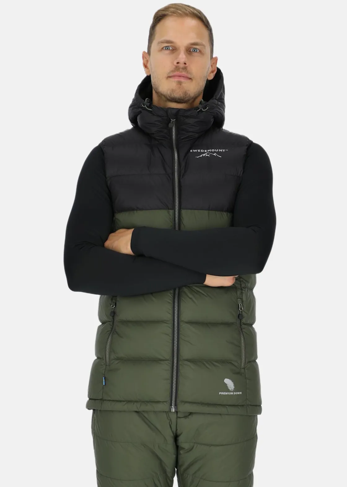 Swedemount Östersund Down Vest Black/Olive