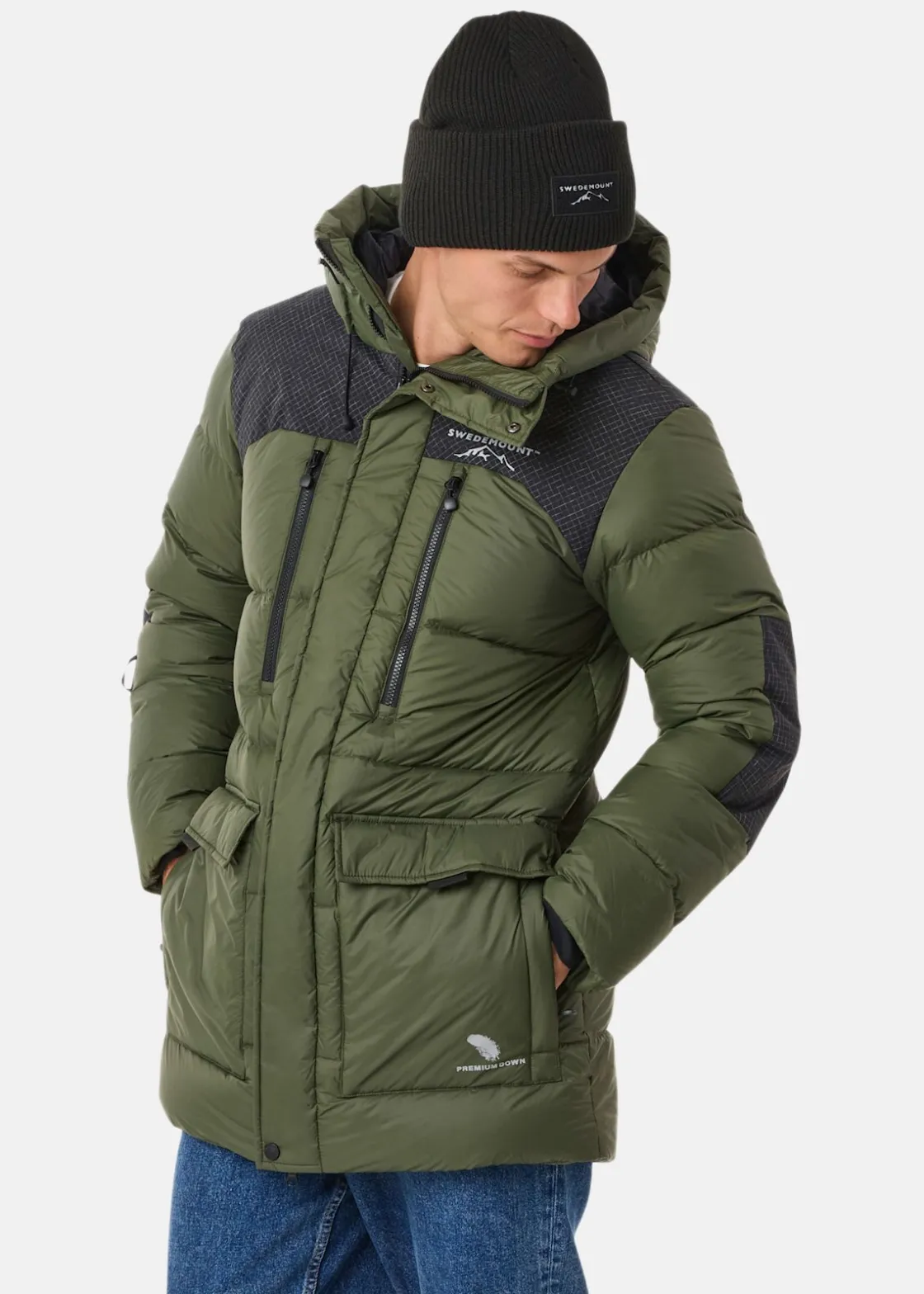 Clearance Swedemount Östersund Expedition Down Parka Green