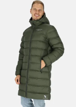 Discount Swedemount Östersund Long Down Coat Olive/Black