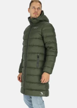 Discount Swedemount Östersund Long Down Coat Olive/Black