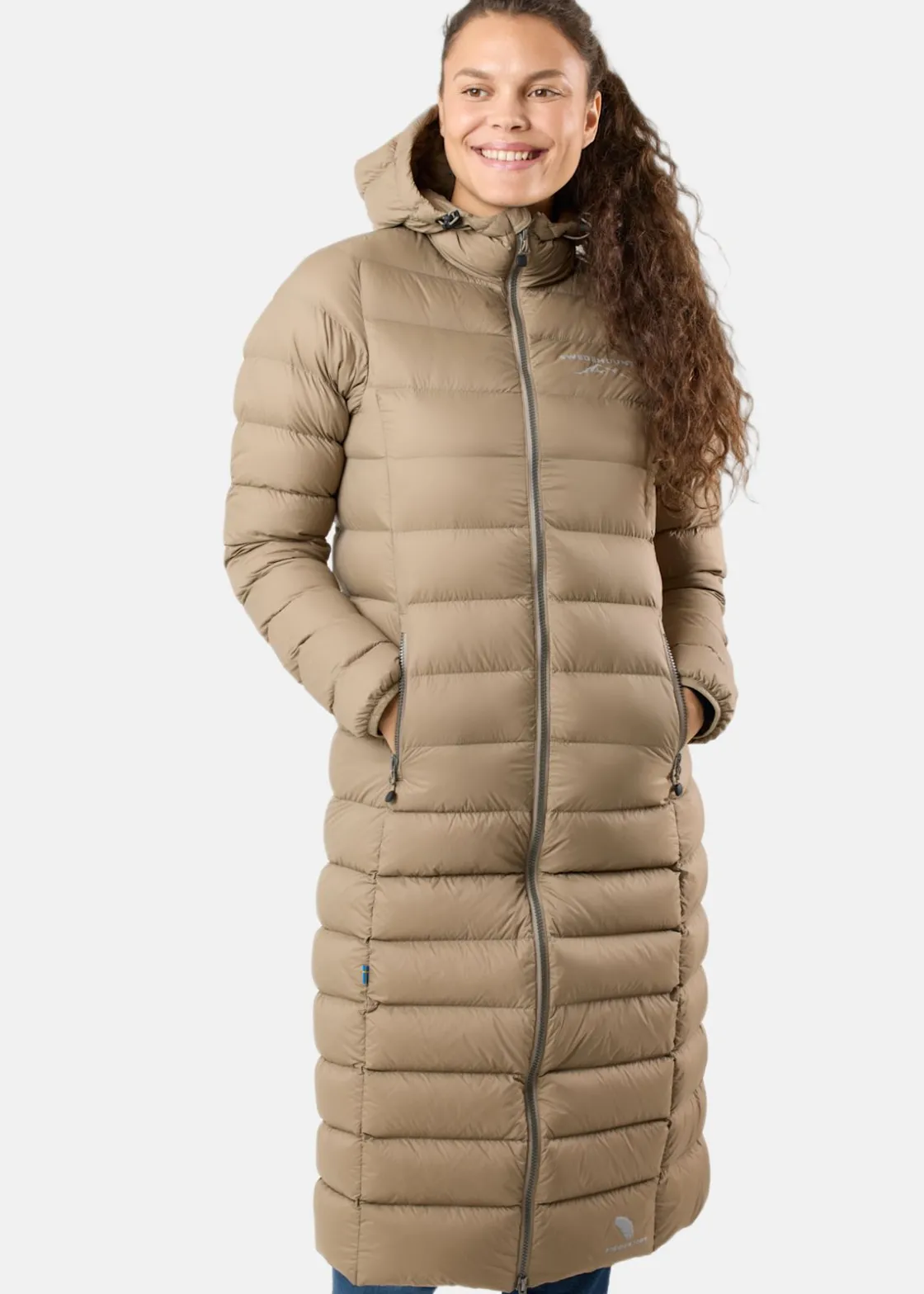 Sale Swedemount Östersund Long Down Coat W Cappuccino/Cappuccino