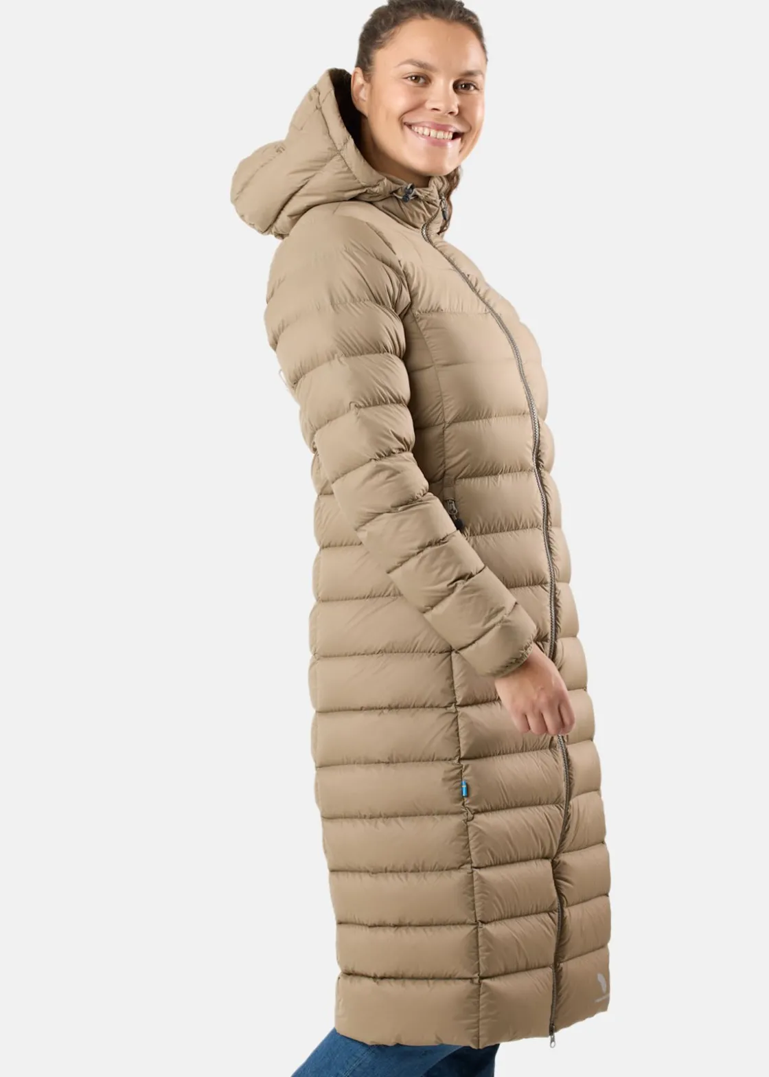 Sale Swedemount Östersund Long Down Coat W Cappuccino/Cappuccino
