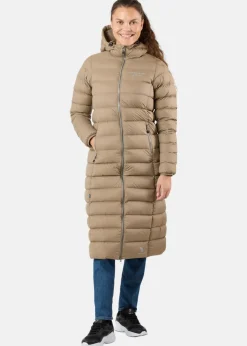 Sale Swedemount Östersund Long Down Coat W Cappuccino/Cappuccino