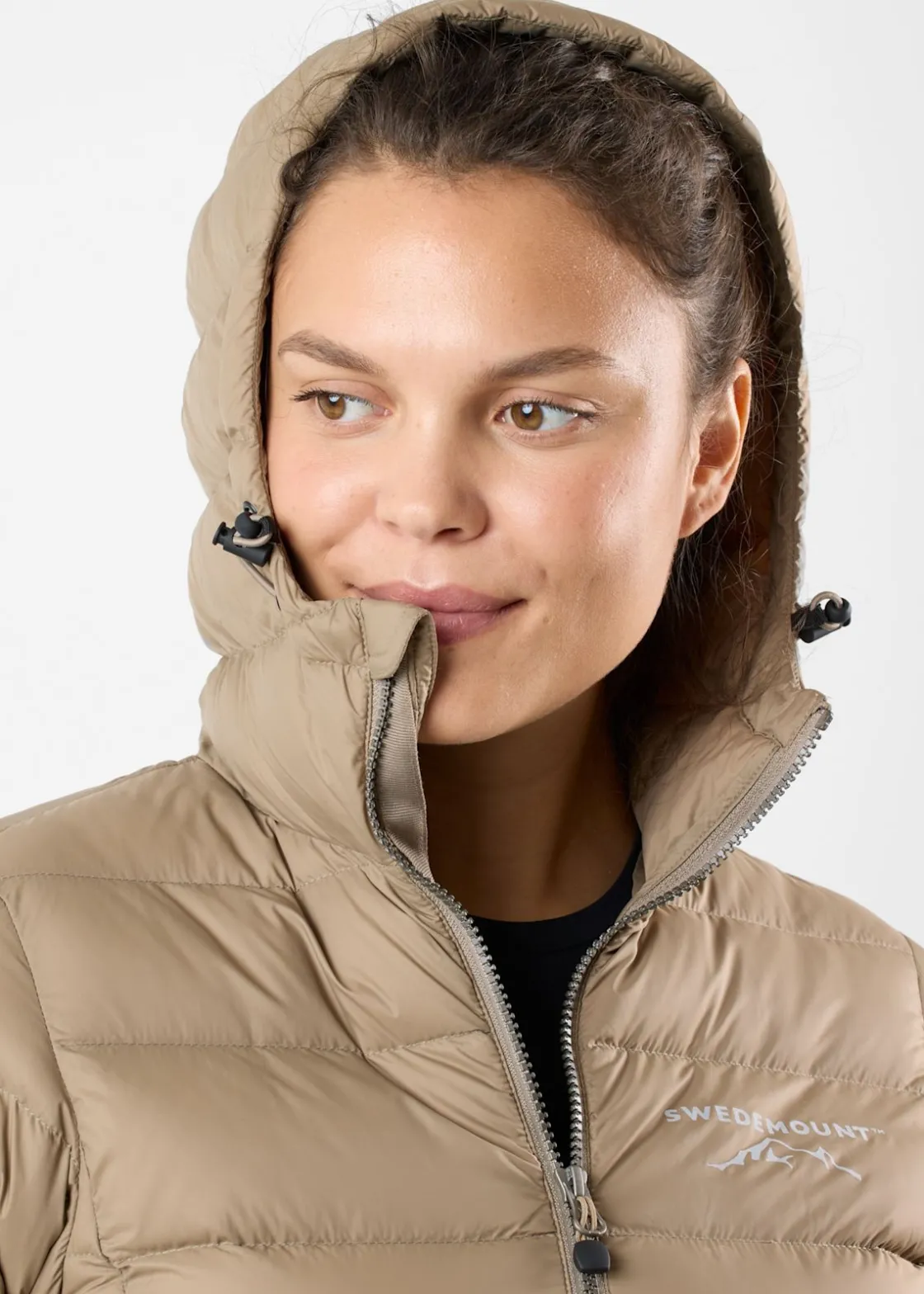 Sale Swedemount Östersund Long Down Coat W Cappuccino/Cappuccino